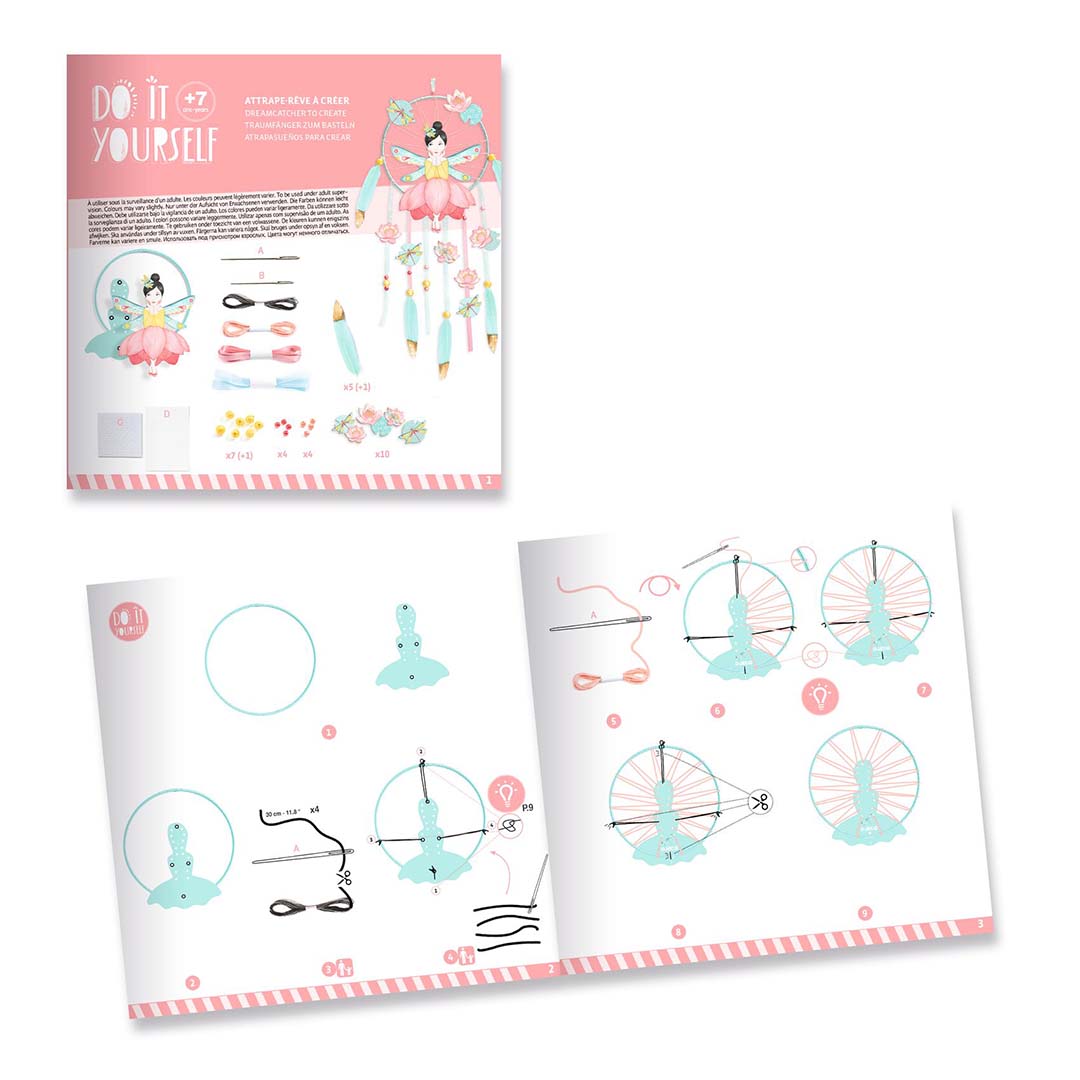 djeco knutselset diy dromenvanger - lotus fee