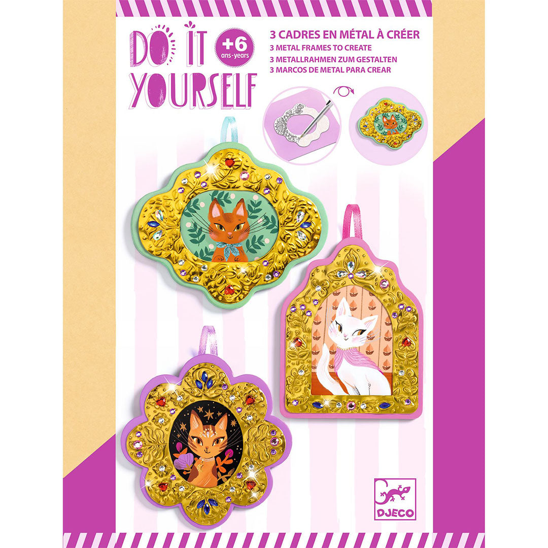 djeco knutselset diy kattencollage - portrait gallery | DJ79600 | 