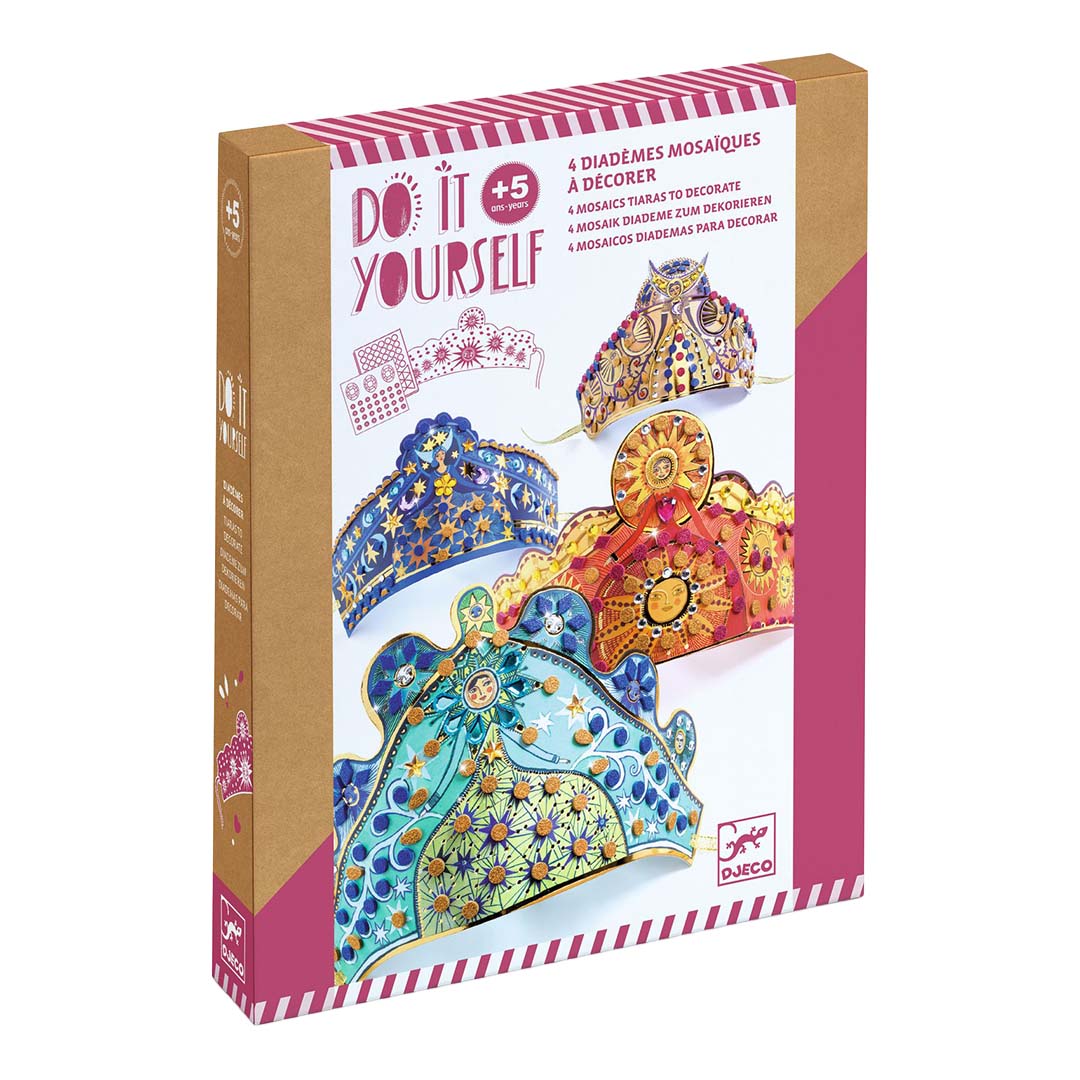 djeco knutselset diy mozaïek diademen
