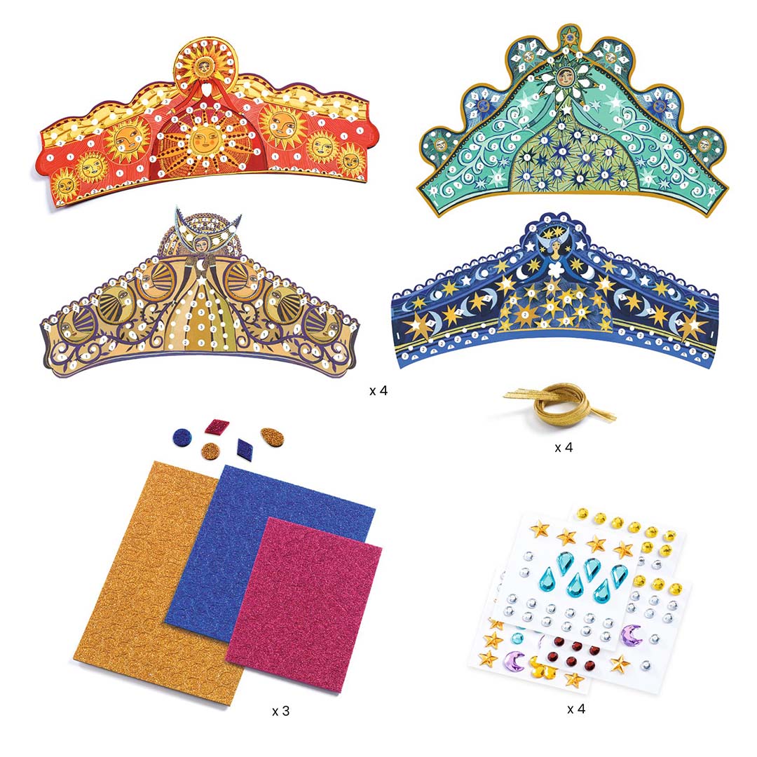 djeco knutselset diy mozaïek diademen