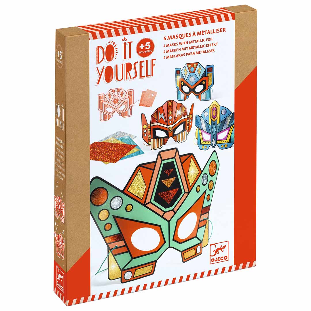djeco knutselset diy robotmaskers