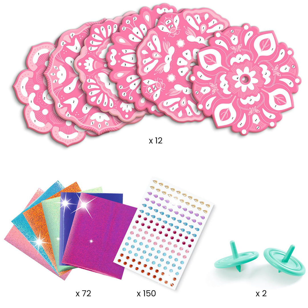 djeco knutselset diy tollen maken flower power | DJ07986 | 3