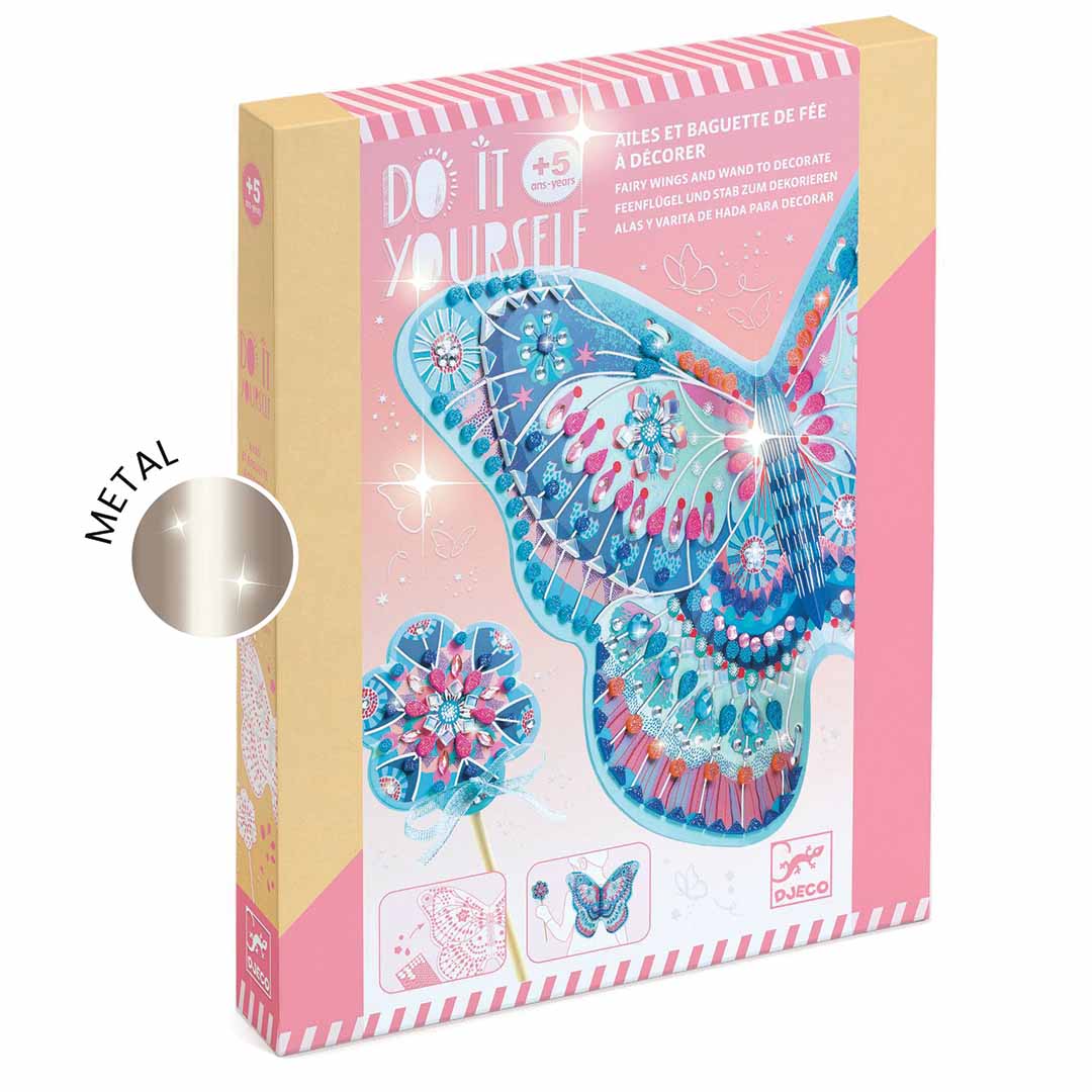 djeco knutselset diy vleugels en toverstaf - like a fairy