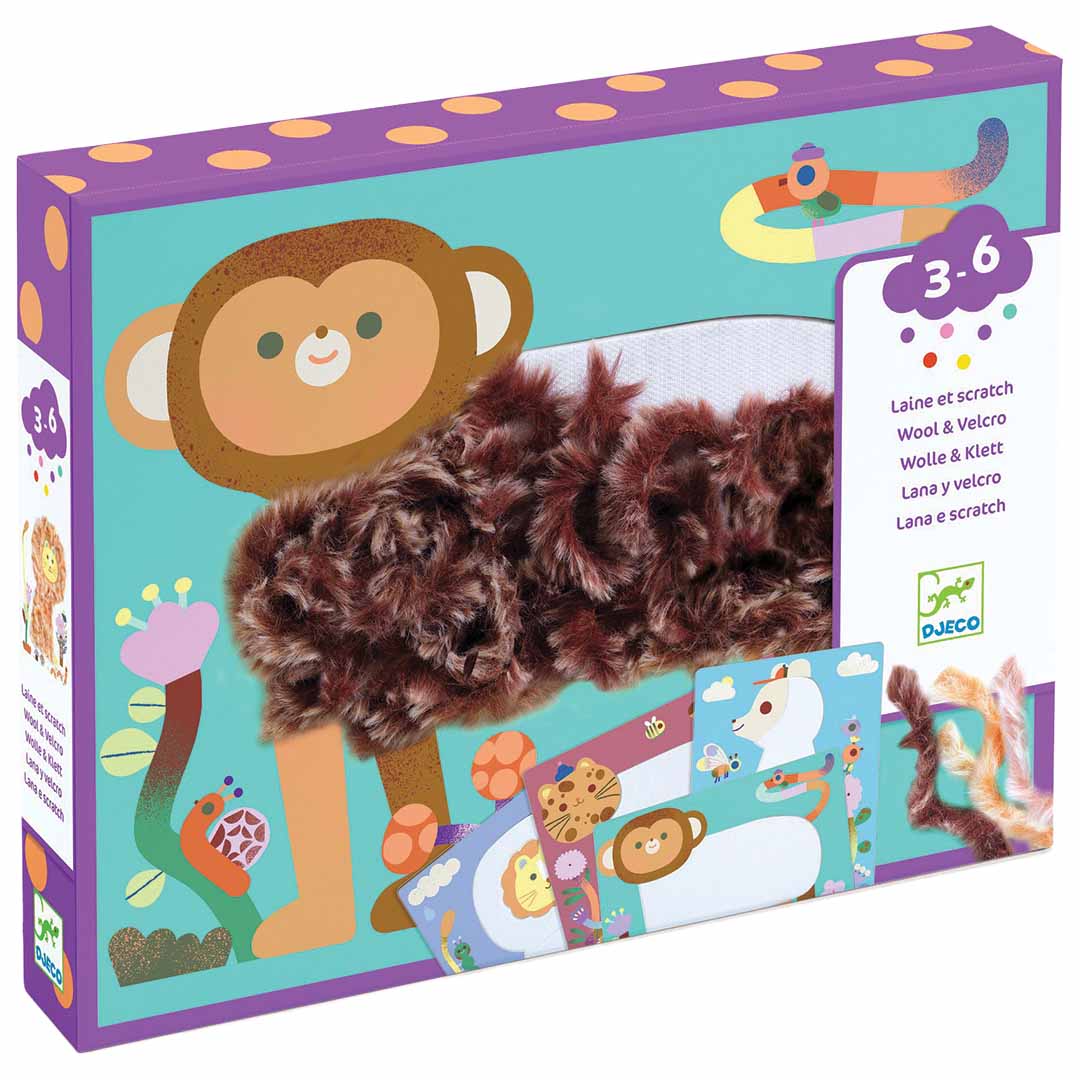 djeco knutselset fluffy friends