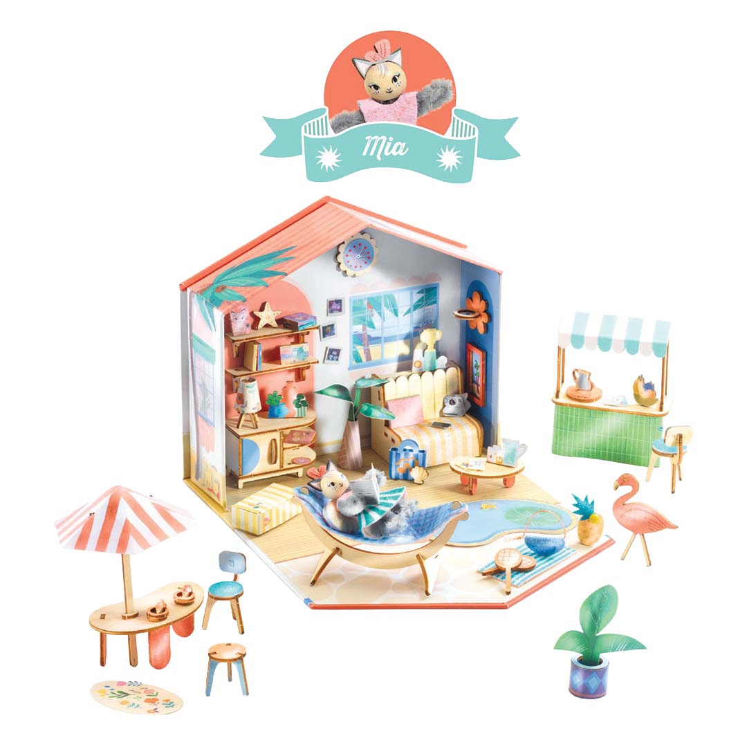 djeco knutselset mi house - mia