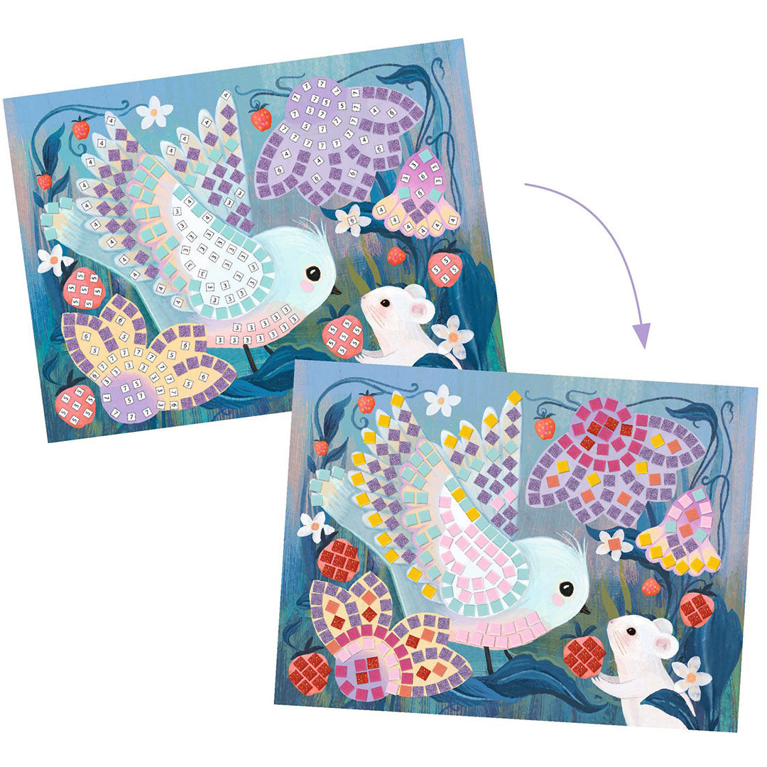 djeco knutselset mozaïek boslandschap | DJ09309 | 