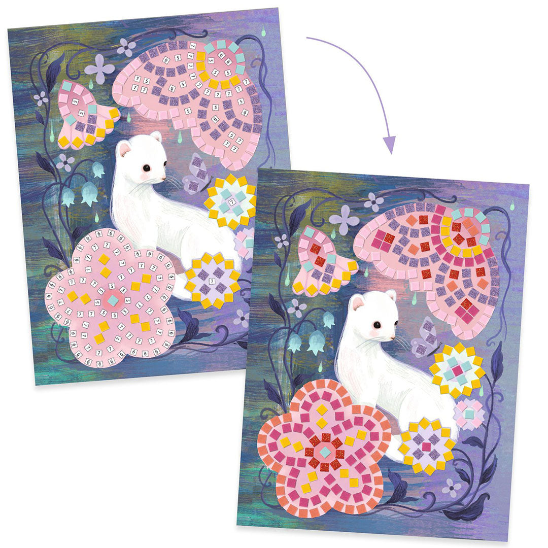 djeco knutselset mozaïek boslandschap | DJ09309 | 5