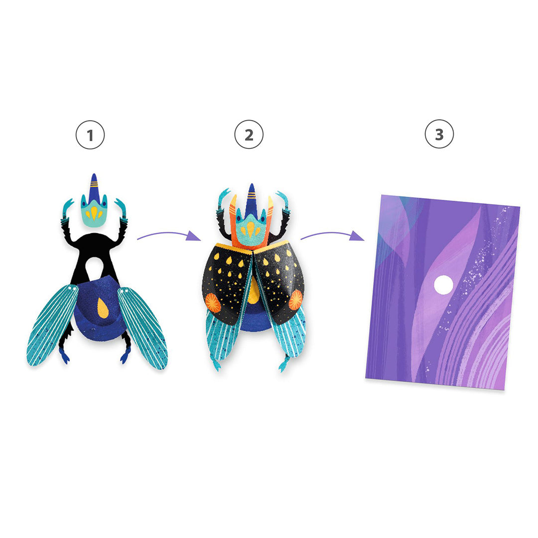 djeco knutselset papieren insecten
