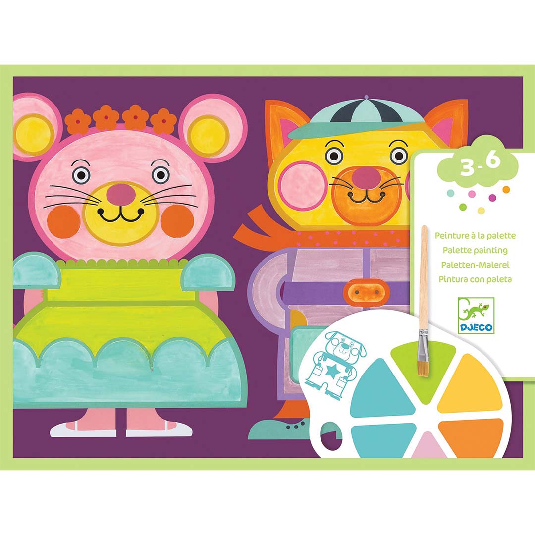 djeco knutselset schilderspalet chubby cheeks | DJ09133 | 0