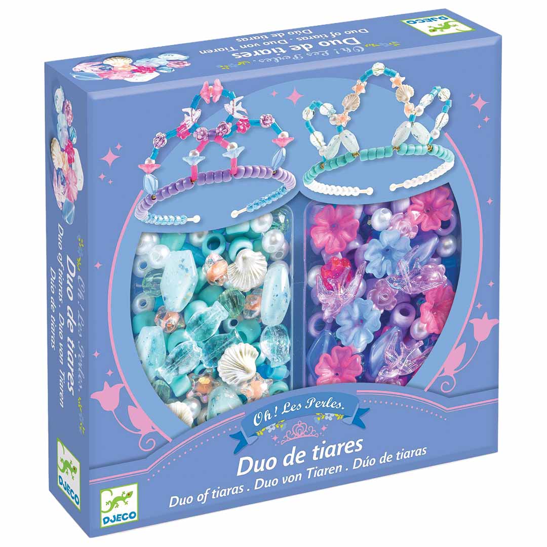 djeco knutselset tiara's - blauw | DJ00038 | 0