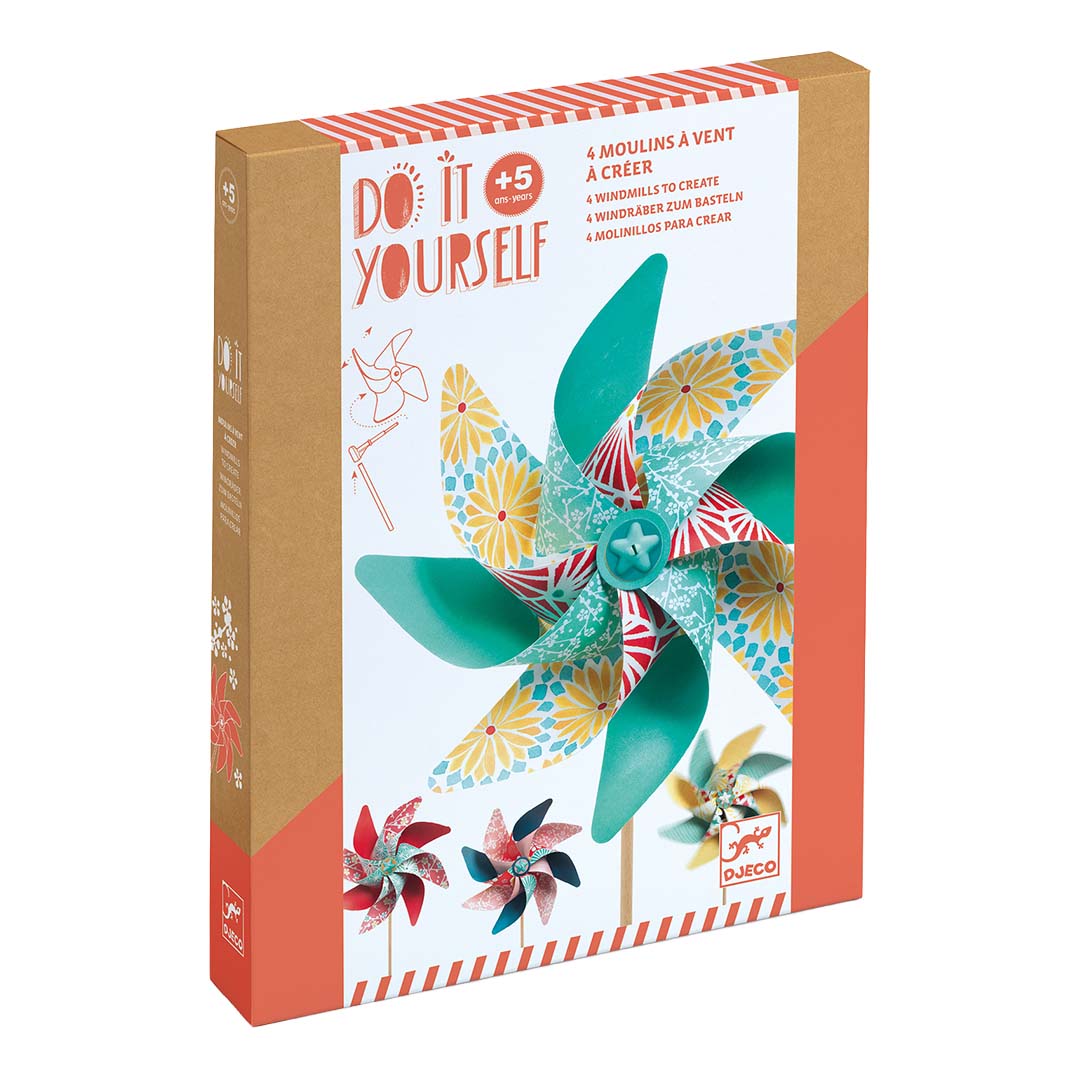 djeco knutselset windmolentjes - sweet