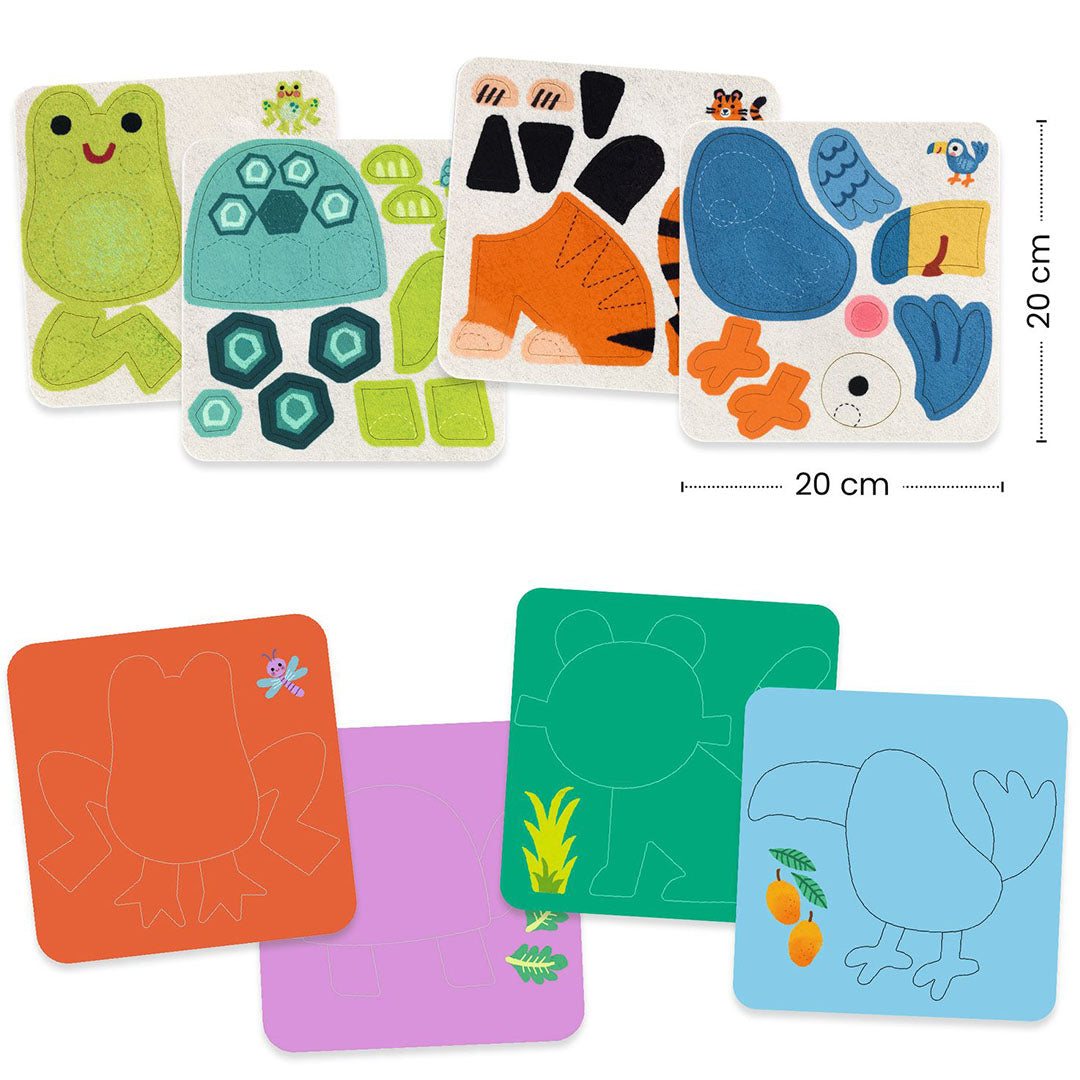 djeco knutselset zachte dieren | DJ00047 | 2