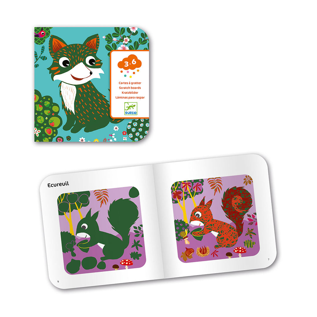 djeco kraskaarten - kleine dieren