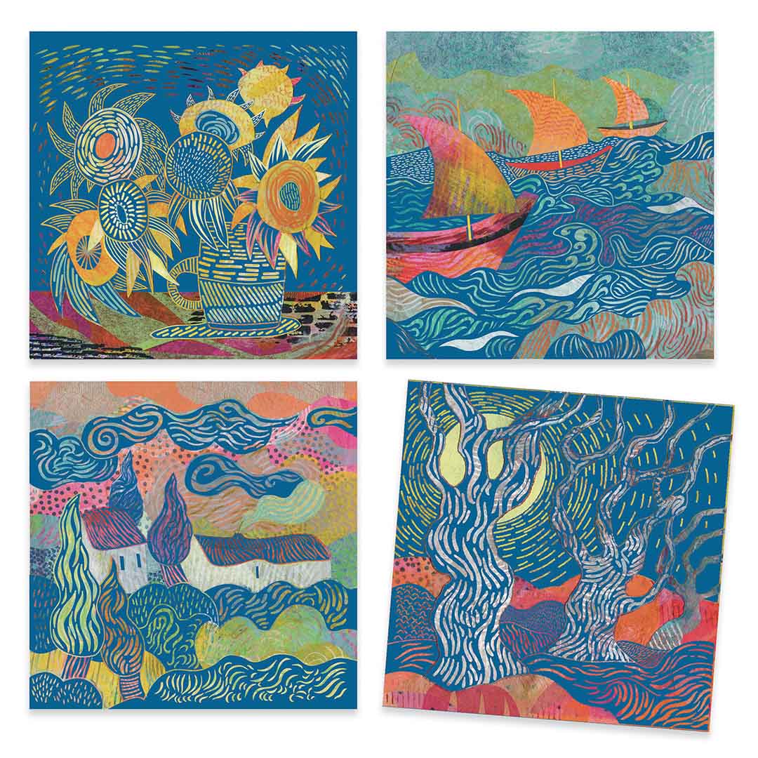 djeco kraskaarten le sud - vincent van gogh