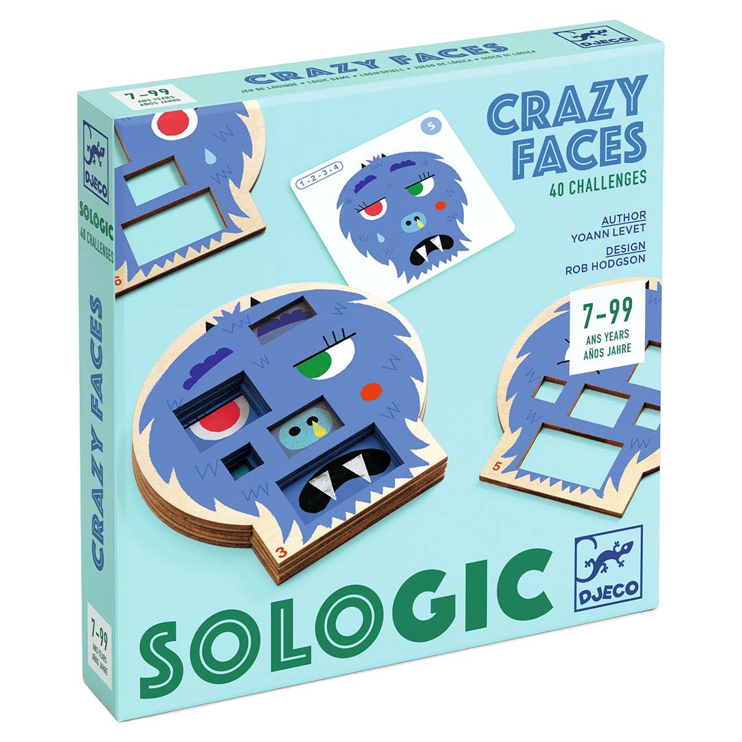 djeco logicaspel sologic - crazy faces