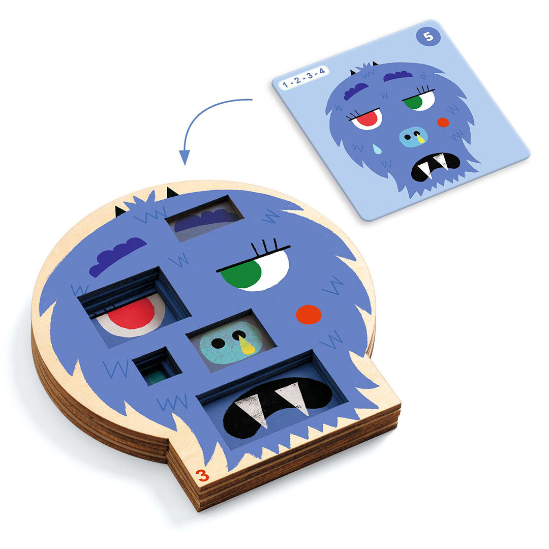 djeco logicaspel sologic - crazy faces