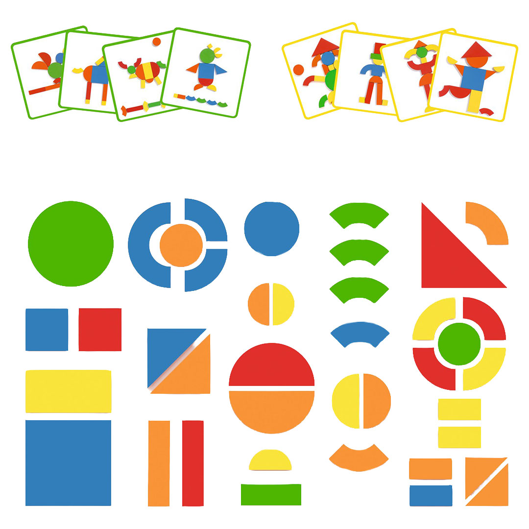 djeco magneetkoffer tangram - 42st | DJ03130 | 3