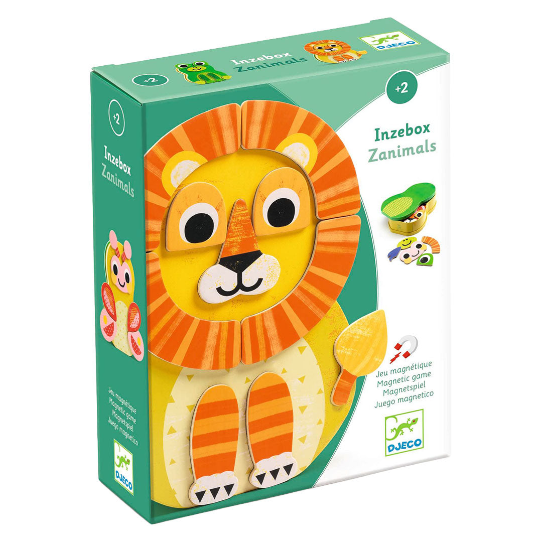 djeco magneetset inzebox zanimals - 32st