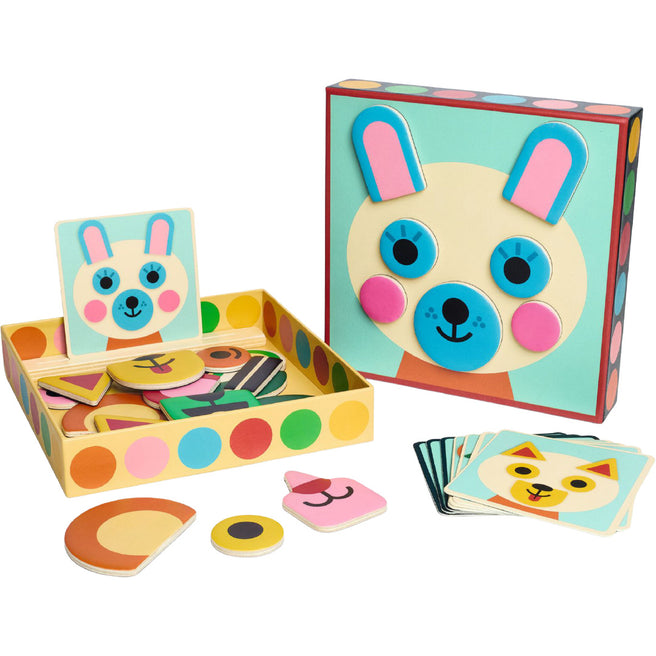 djeco magneetspel tinibox faces | DJ03142 |  2