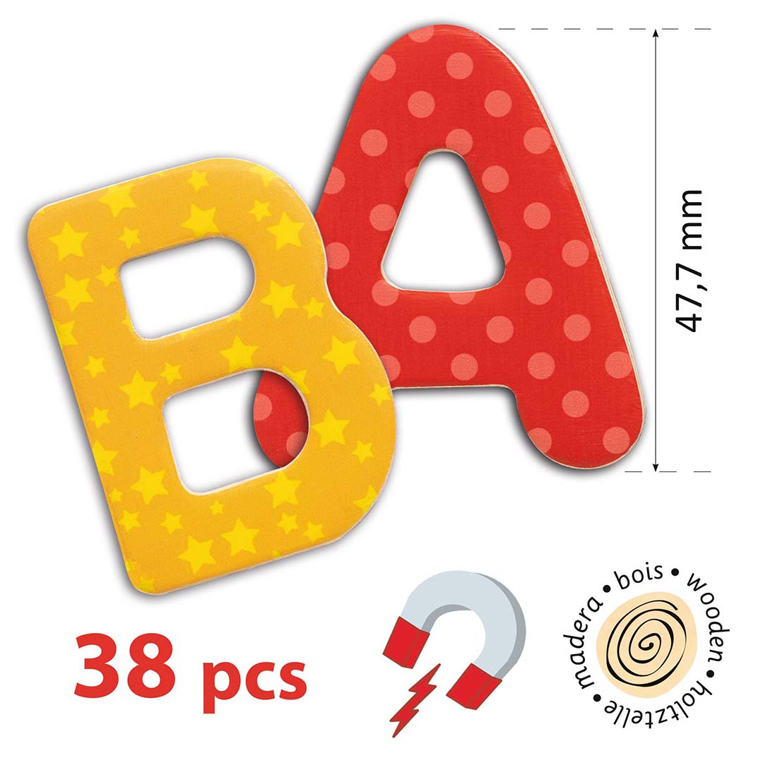 djeco magneten versierde letters - 38st | DJ03100 | 2