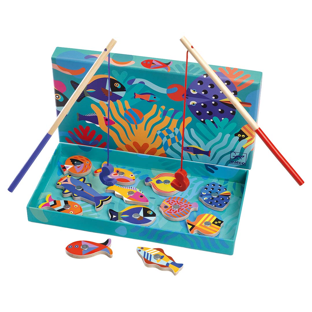 djeco magnetisch visspel - tropische vissen