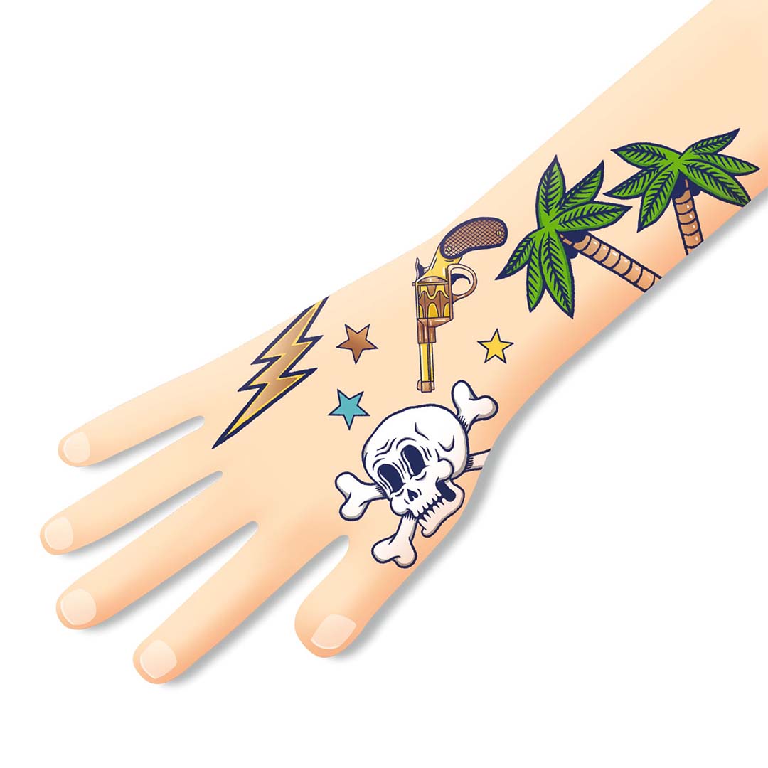 djeco metallic tattoos - bang bang | DJ09577 | 2
