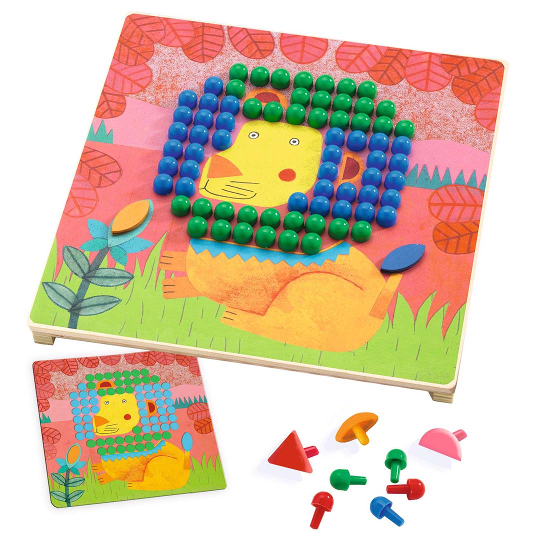 djeco mozaïekpuzzels dieren | DJ08137 | 4