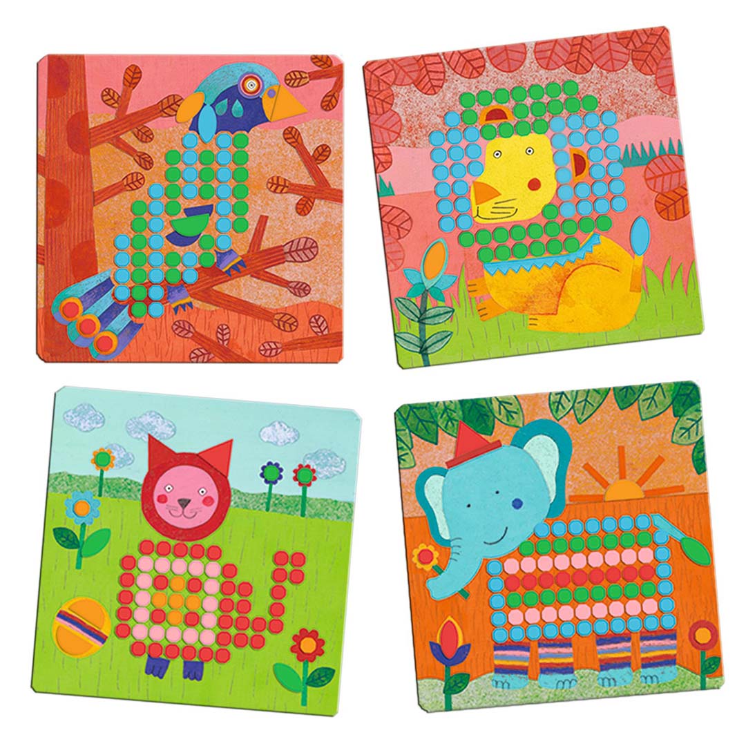 djeco mozaïekpuzzels dieren | DJ08137 | 2