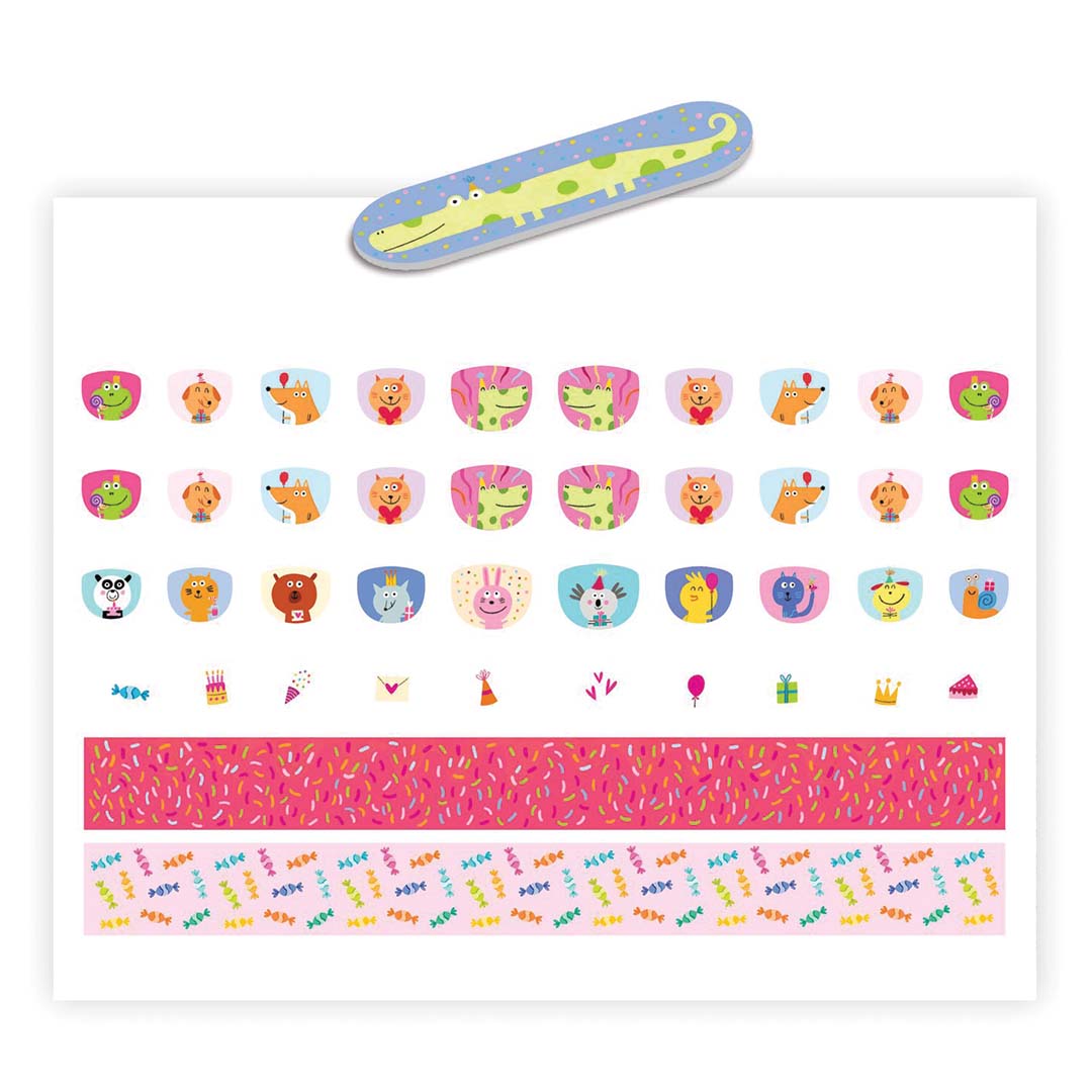 djeco nagelstickers happy birthday! | DJ09243 | 1