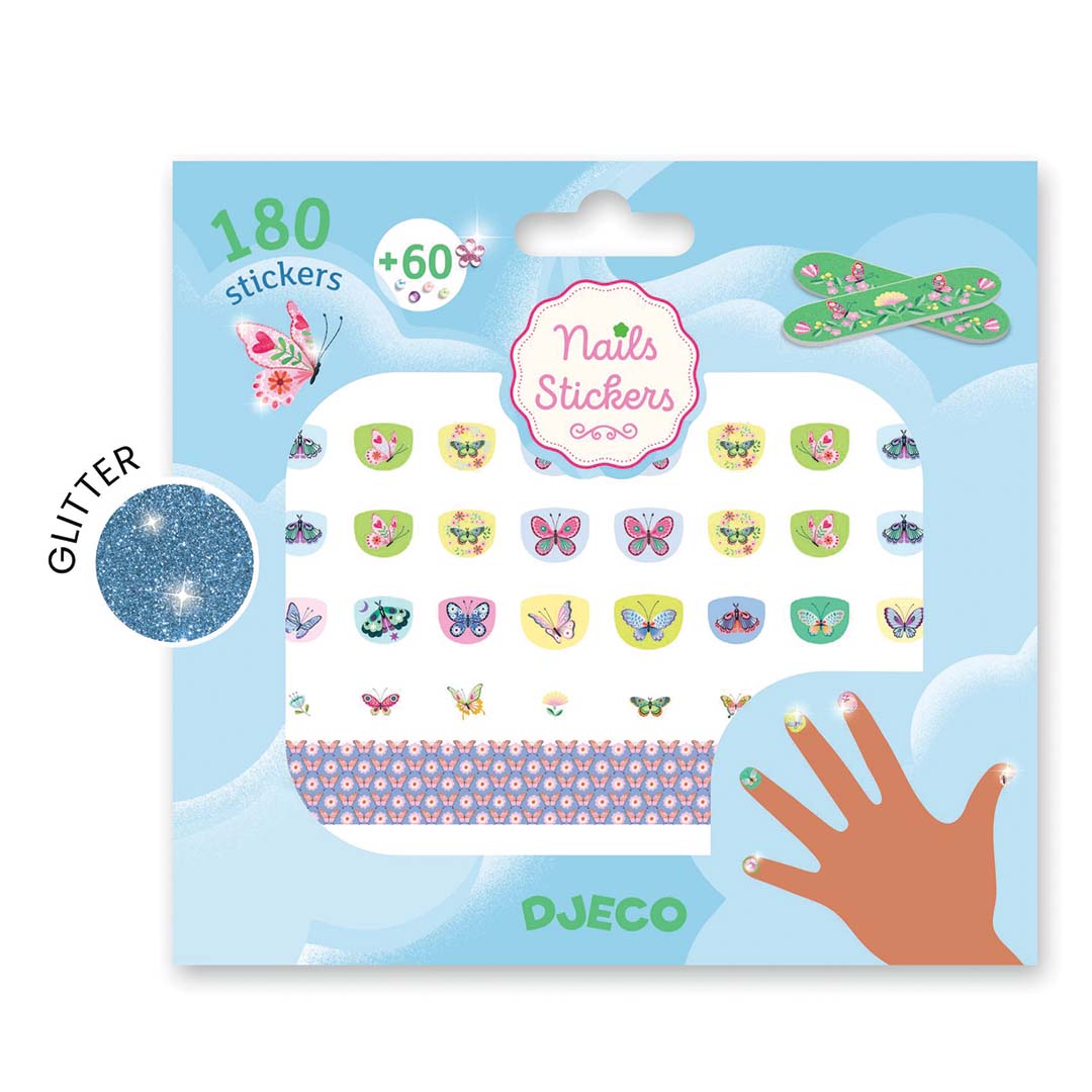 djeco nagelstickers voorjaarsvlinders