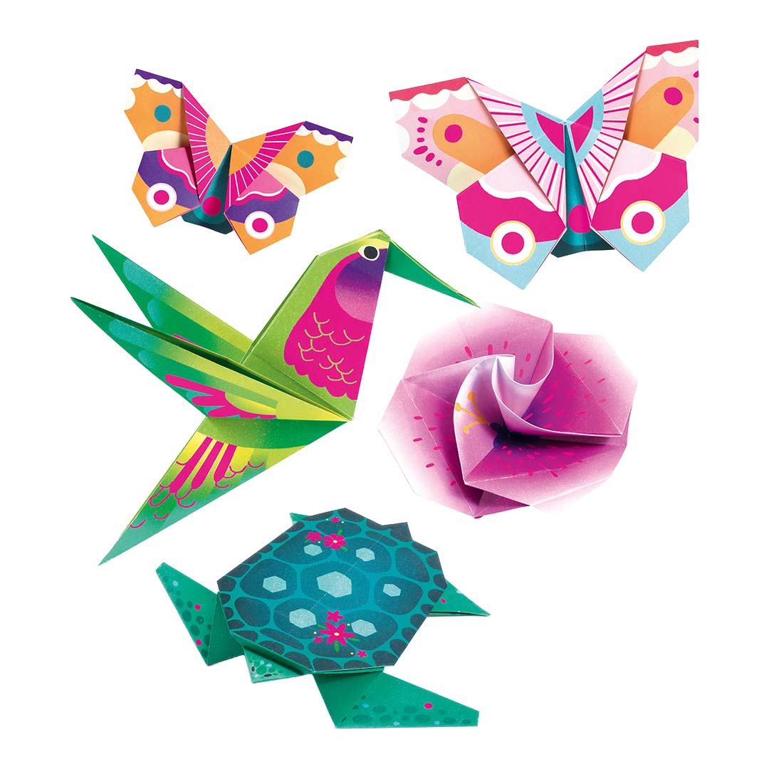 djeco origami tropische dieren