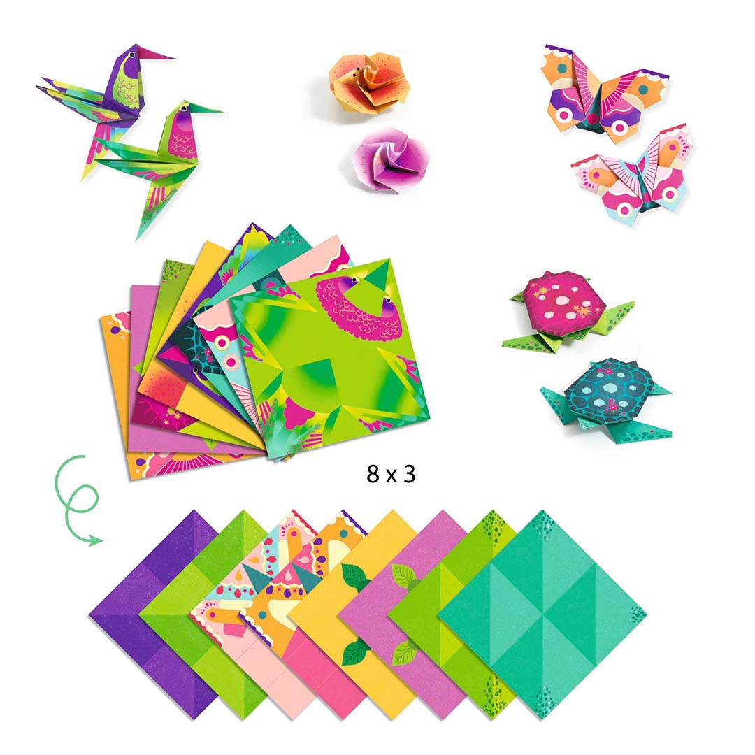 djeco origami tropische dieren
