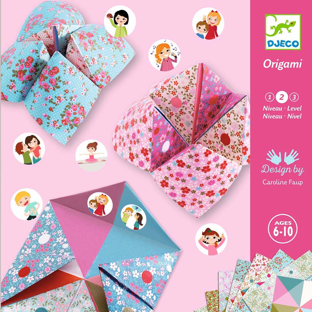 djeco origami vogelspel pastel
