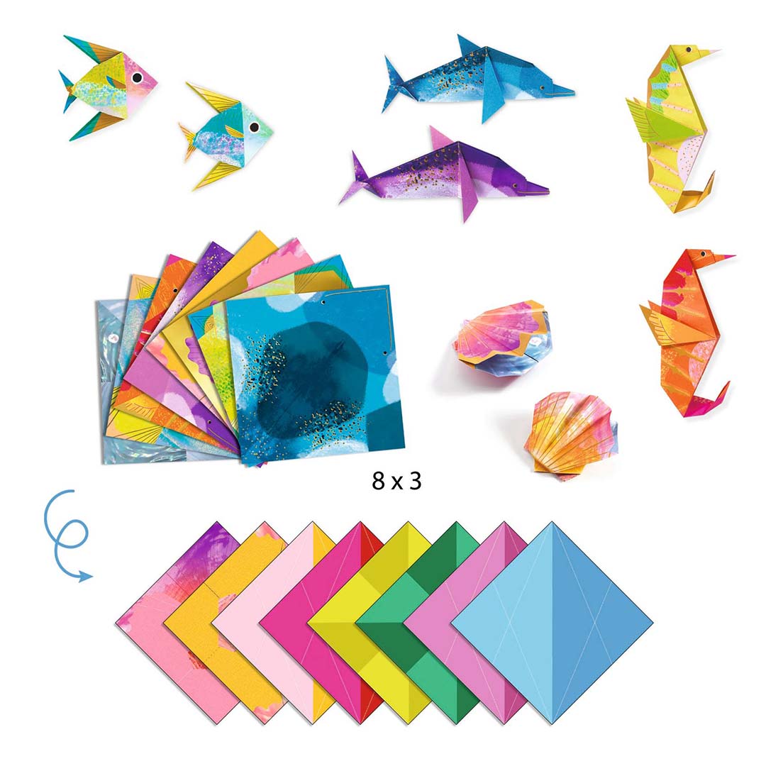 djeco origami zeedieren | DJ08755 | 4