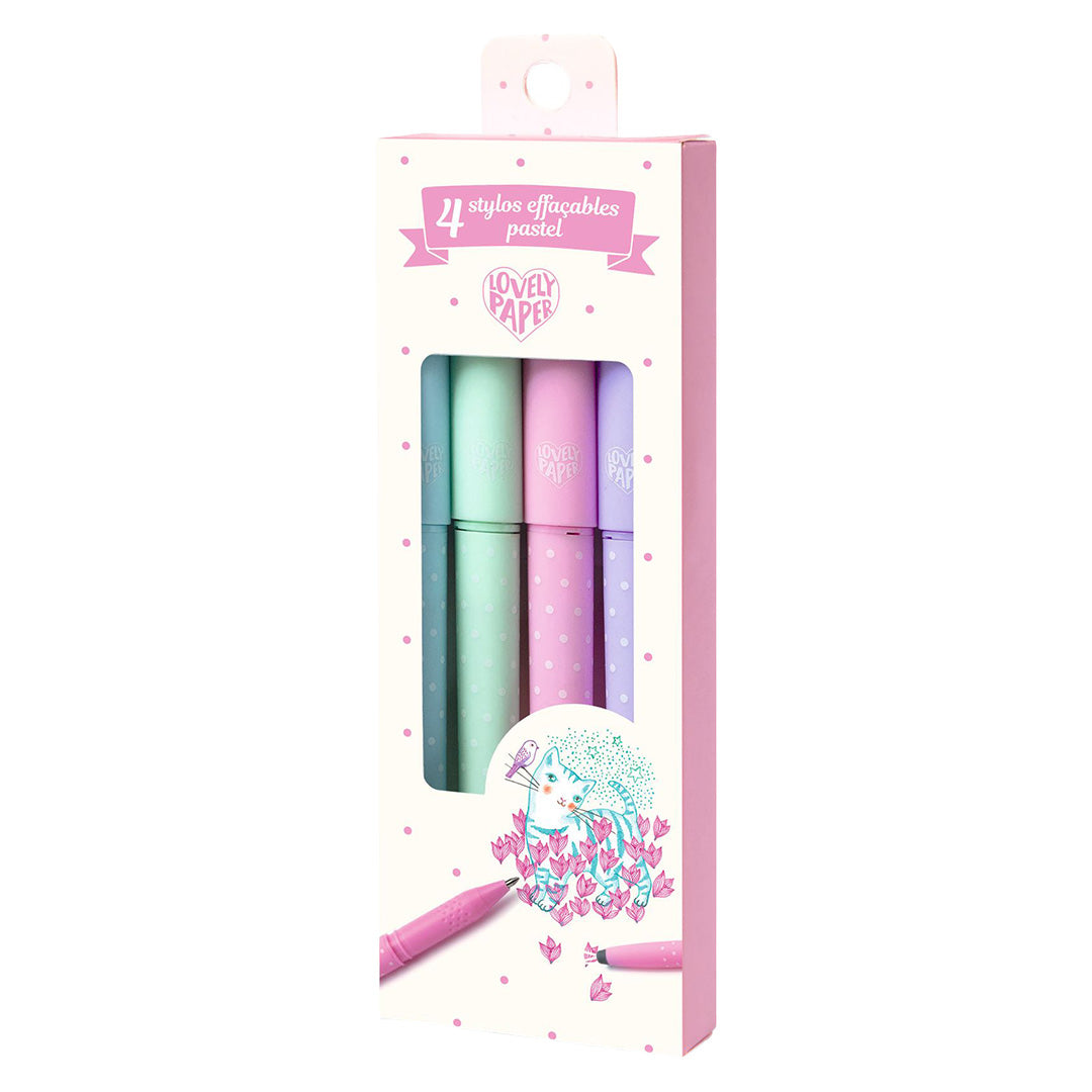 djeco pennen uitwisbare inkt - pastel - 4st