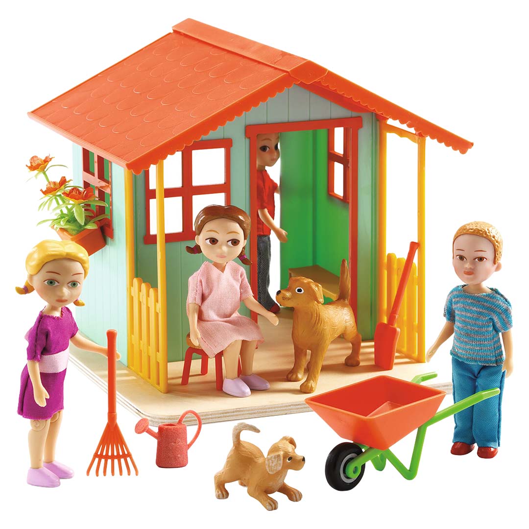 djeco poppenhuis tuinhuisje