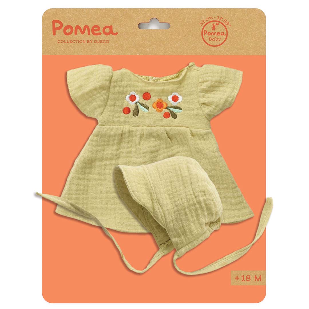 djeco poppenkledingset baby pomea - lili blum - 28-34 cm | DJ07736 | 2