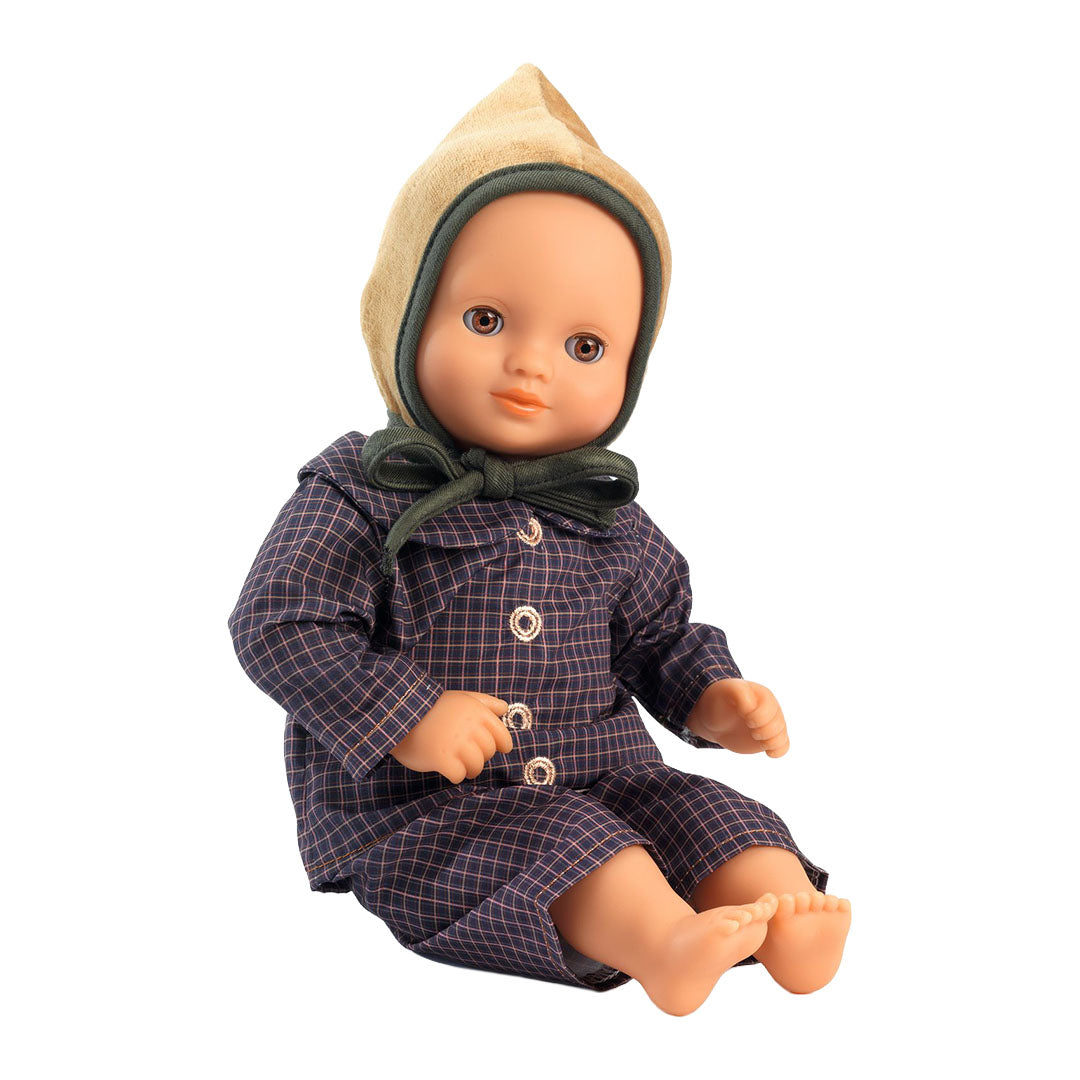 djeco poppenkledingset pomea - ambre - 32 cm