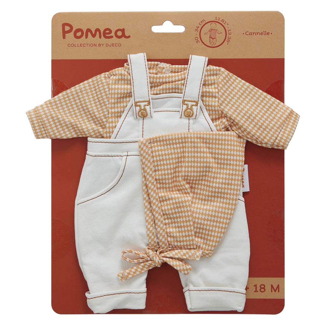 djeco poppenkledingset pomea - canelle - 32 cm | DJ07732 | 2