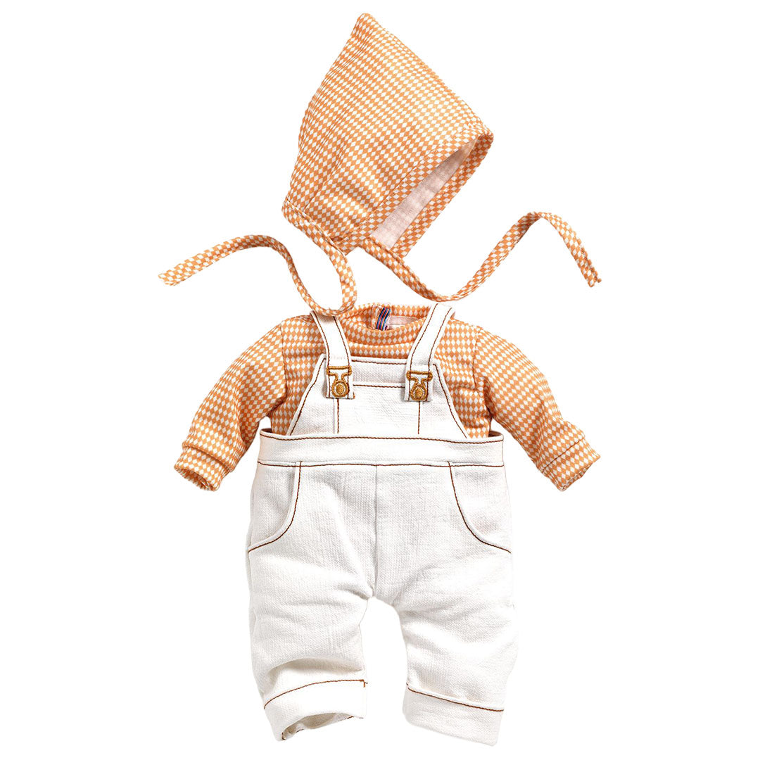 djeco poppenkledingset pomea - canelle - 32 cm