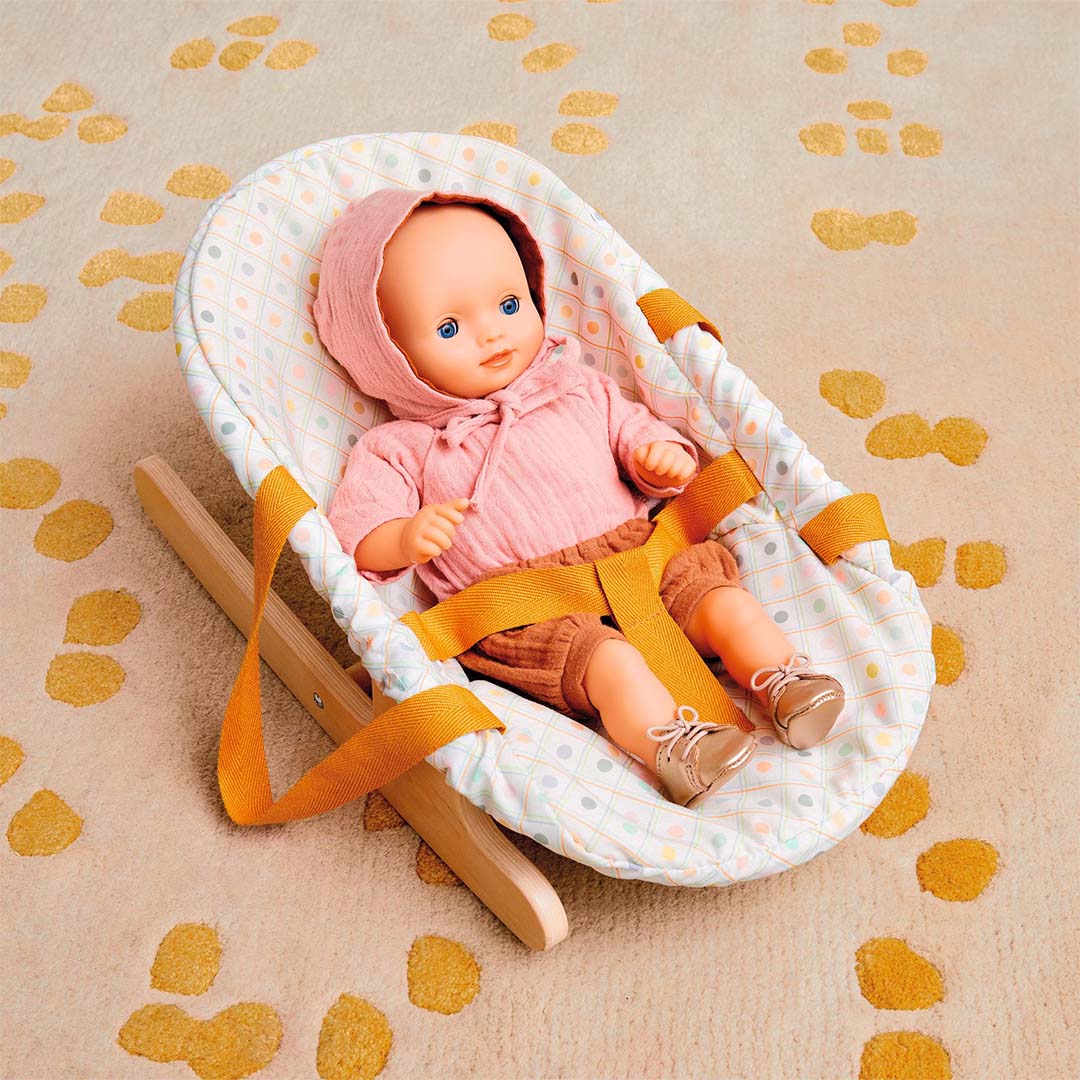 djeco poppenkledingset pomea - peach - 32 cm