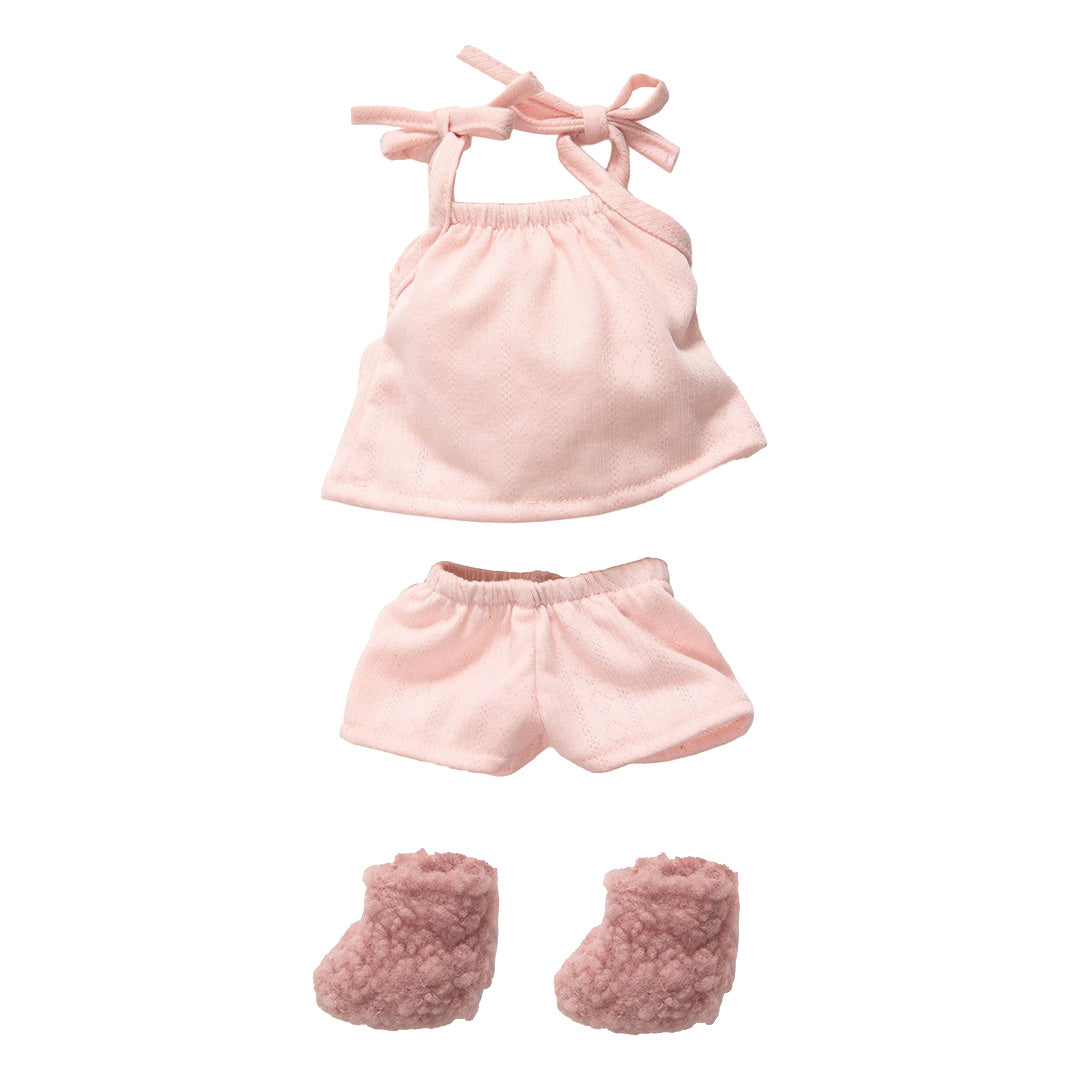 djeco poppenkledingset pomea lovely - lune - 32 cm