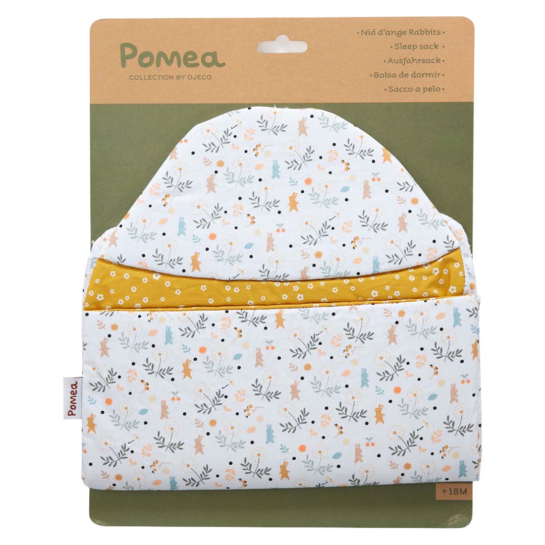 djeco poppenslaapzak pomea - konijnen - 38 cm | DJ07863 | 2