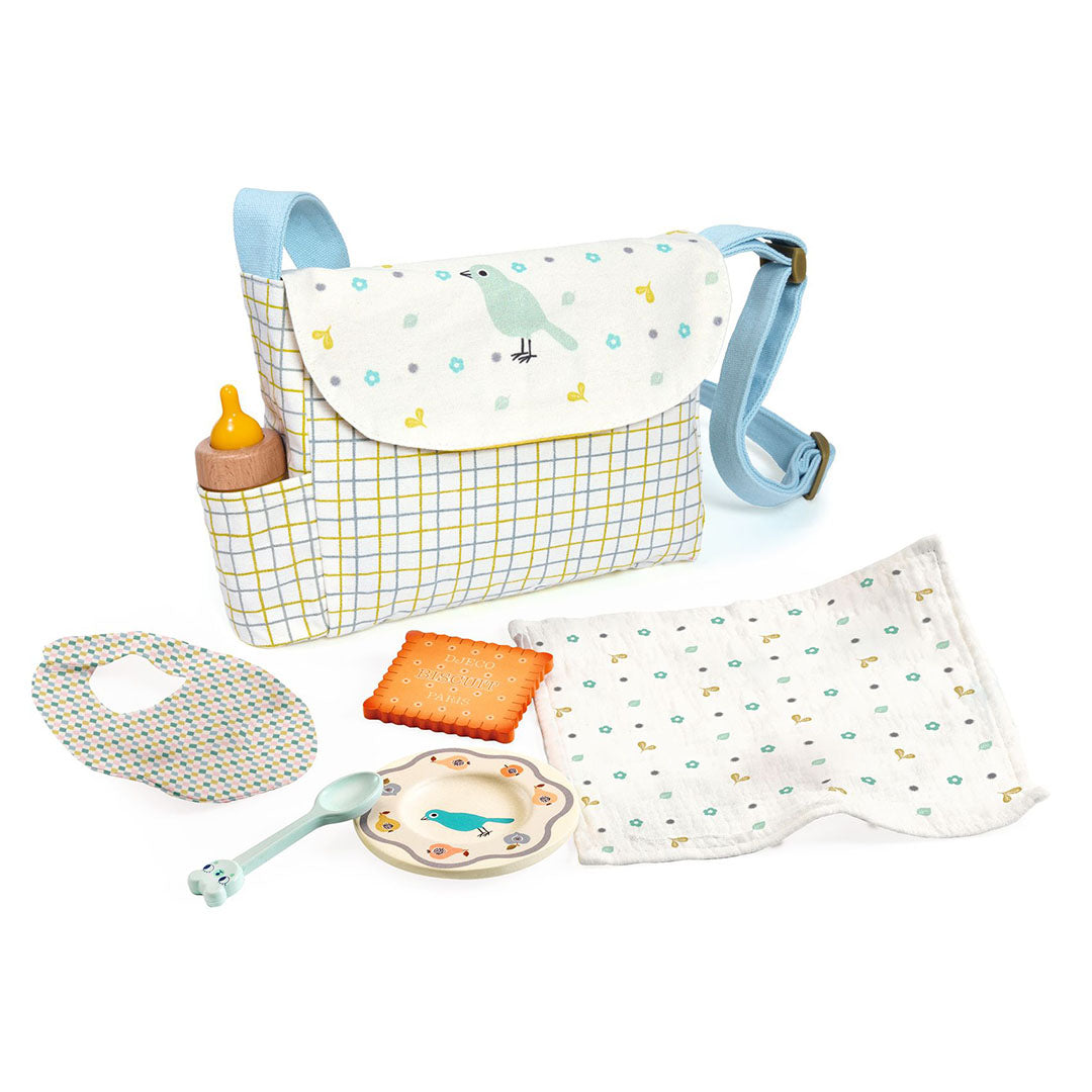 djeco poppenvoedingsset pomea - 7-delig