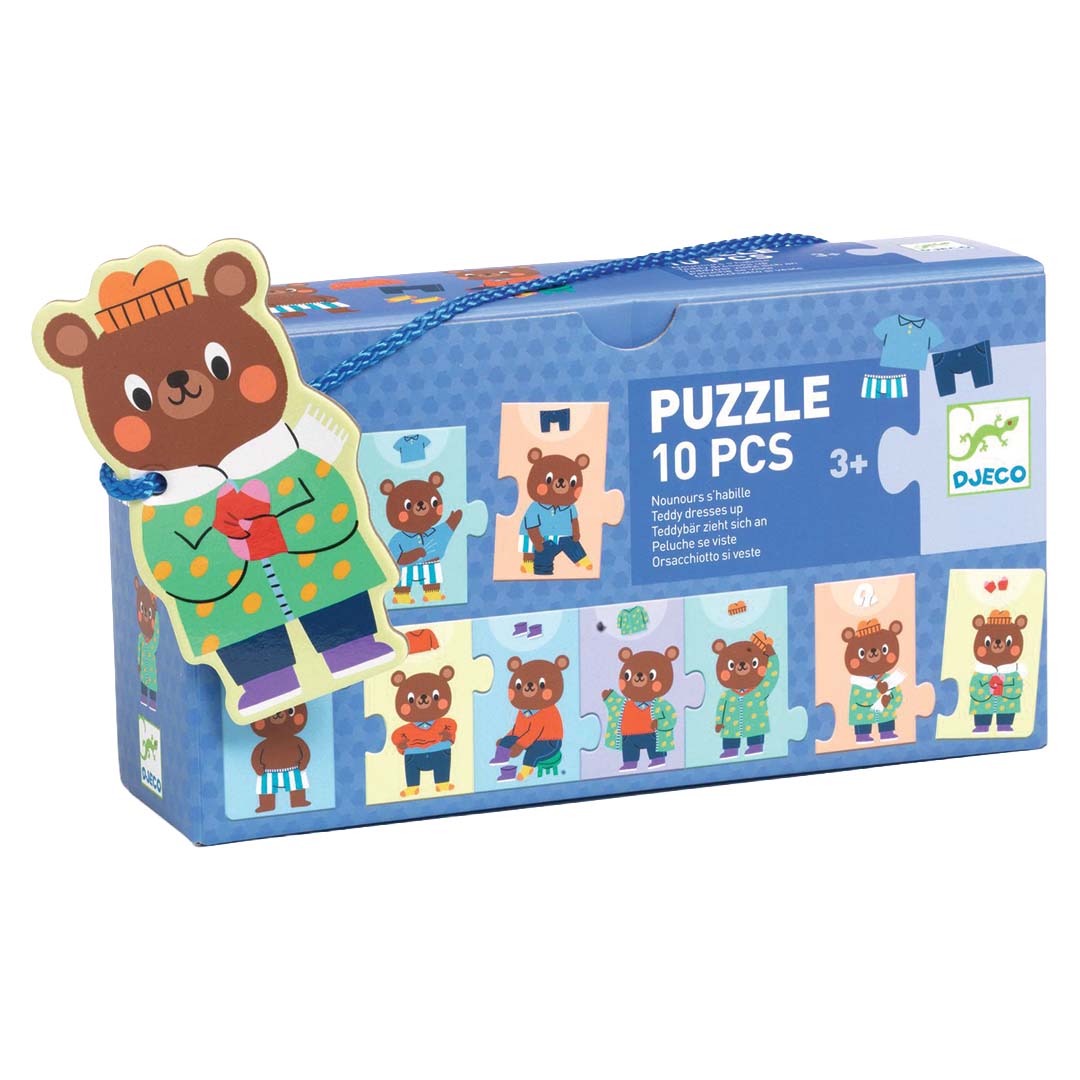djeco puzzel - nounours kleedt zich aan - 10st | DJ08274 | 0