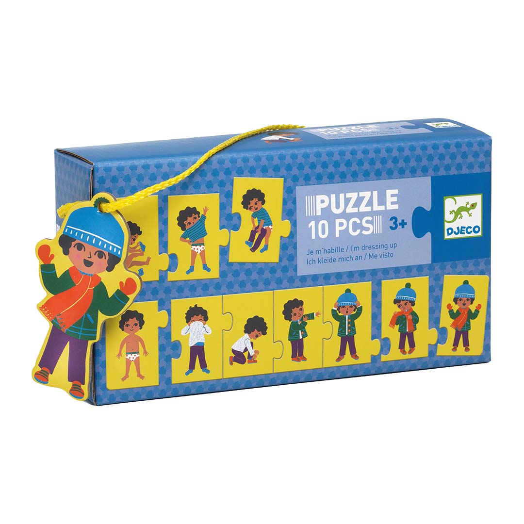 djeco puzzel aankleden in de winter - 10st | DJ08188 | 0