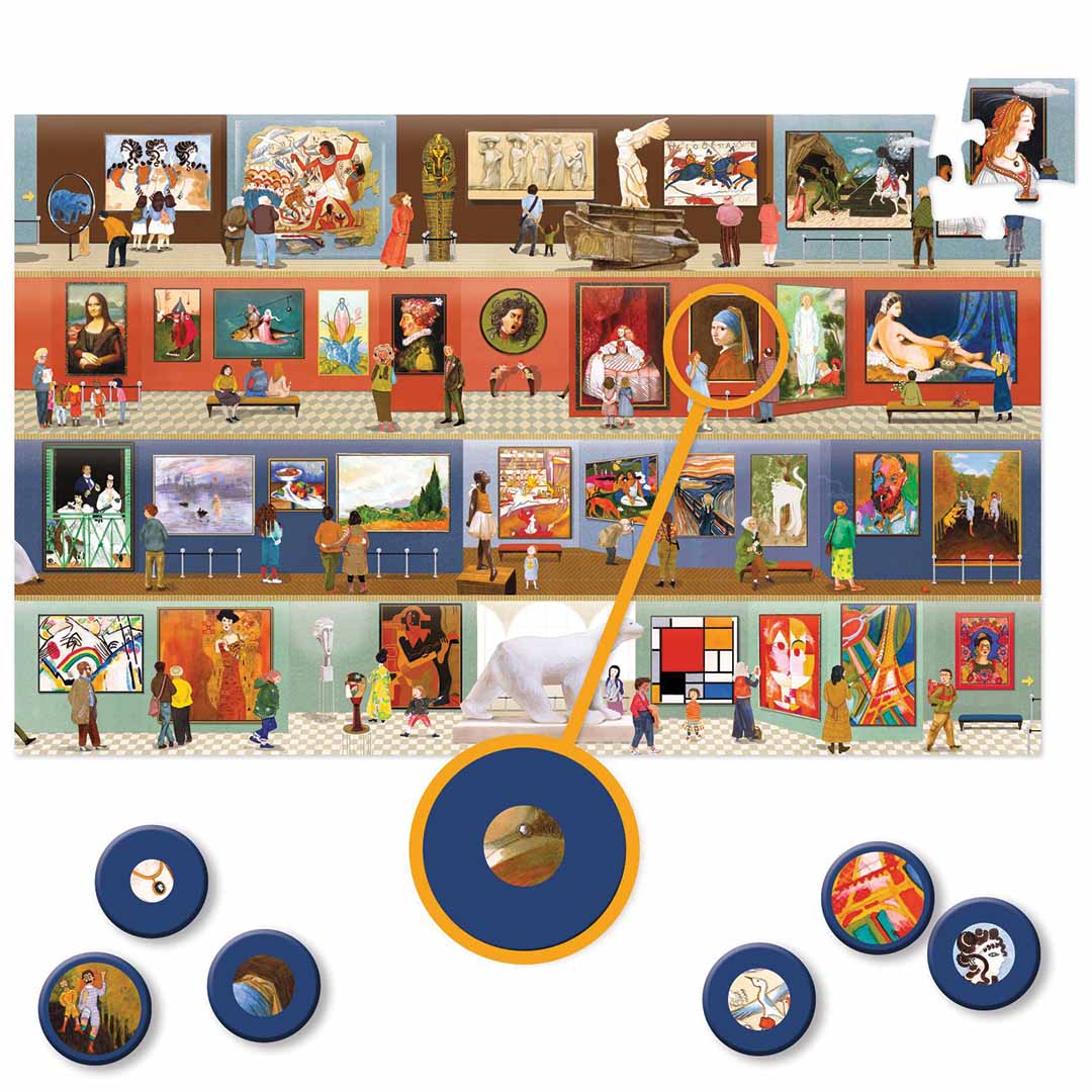 djeco puzzel at the museum - 500st | DJ07415 | 2