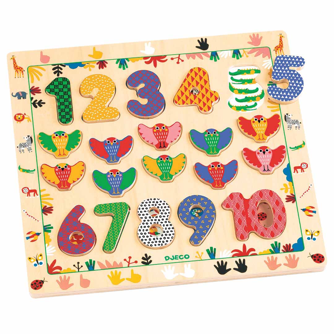 djeco puzzel cijfers 1-10 | DJ01809 | 0