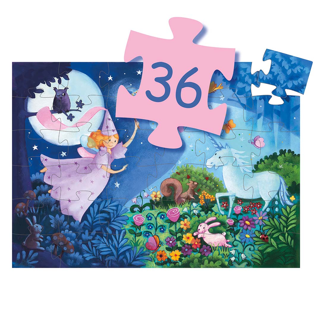 djeco puzzel de fee en de eenhoorn (36st) | DJ07225 | 2