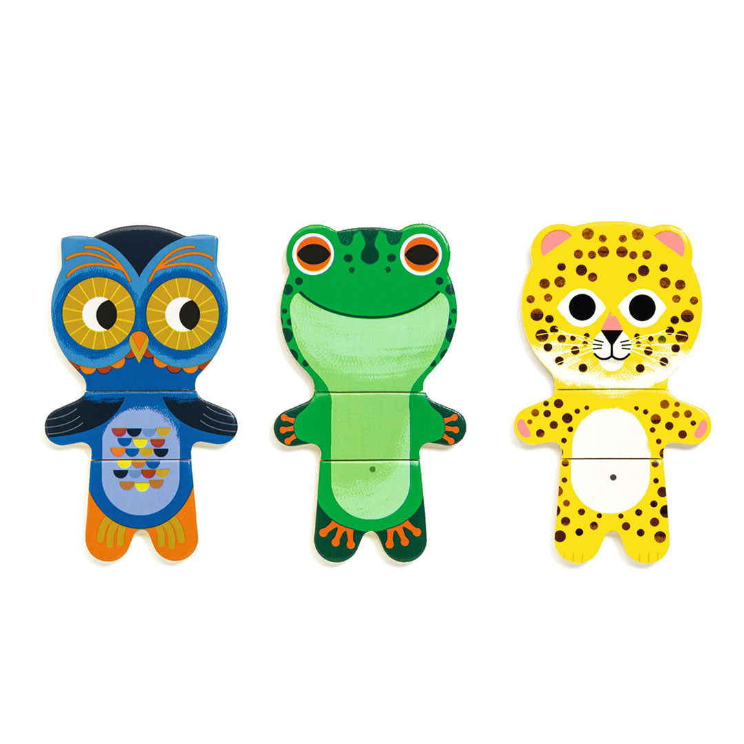 djeco puzzel dieren - 6x3st | DJ01626 | 3